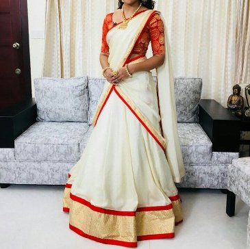 Half and Half Saree  image